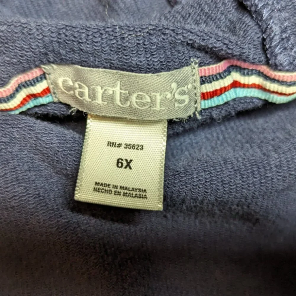 Carter's 2 Piece Navy Blue Outfit Size 6X